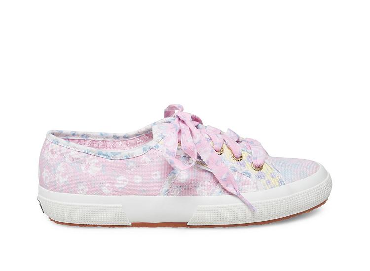 Superga 2750 Fancotbindingsw Pink White - Womens Superga x LoveShackFancy Shoes